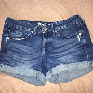 Mid-Rise Denim Shorts